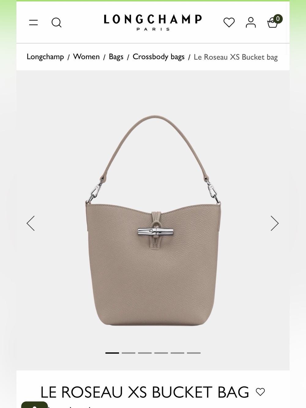 Longchamp le roseau XS bucket bag